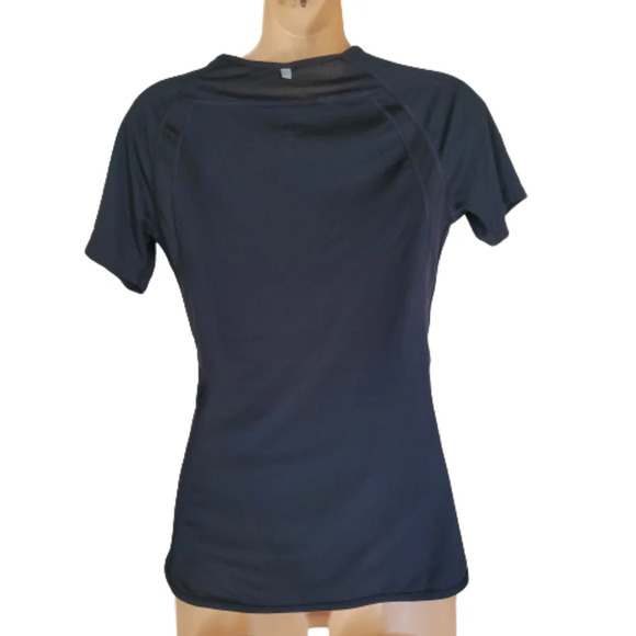Nike Dri-Fit Black Short Sleeve Running Activewear Top Size Women's Small - Picture 2 of 9